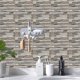 thumbnail image 2 of 20 Piezas Adhesivo Decorativo para Azulejos para Baño y Cocina Pegatinas para Azulejos, Imitación de Cuero Estilo Ladrillo Piedra de Imitación 3D Decoración Autoadhesiva Impermeable, 2 of 4