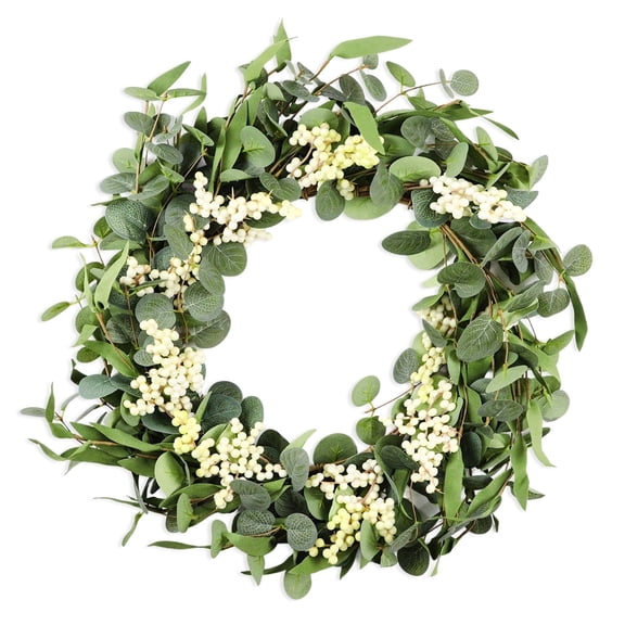 Eucalyptus Wreaths with Welcome Sign for Front Door 20inch  Window Spring Summer Wreath Farmhouse Festival Porch Patio Garden Decor