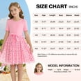 thumbnail image 6 of Actgleam Girls Tutu Dress Short Sleeve Tulle Girl Dresses,Pink,7-8Y, 6 of 11