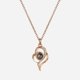 thumbnail image 3 of Fashionable Women Delicate Jewelry Crystal Pendant Neck Chain Necklace Girl Accessory(Gold), 3 of 4