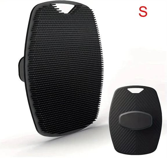 Exfoliating Silicone Brush Cleanser No Slip Handle Body Scrubber Cleans and Massages Skin Bathroom Accessories Bath Brush