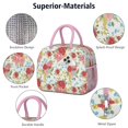 thumbnail image 4 of Lunch Bag Lunch Box for Women Reusable Insulated Lunch Cooler Bags,Large Capacity for Work Travel Picnic,Water-Resistant Pioneer Colorful Floral Lunch Tote Bag Gifts for Woman Mom Pink, 4 of 6