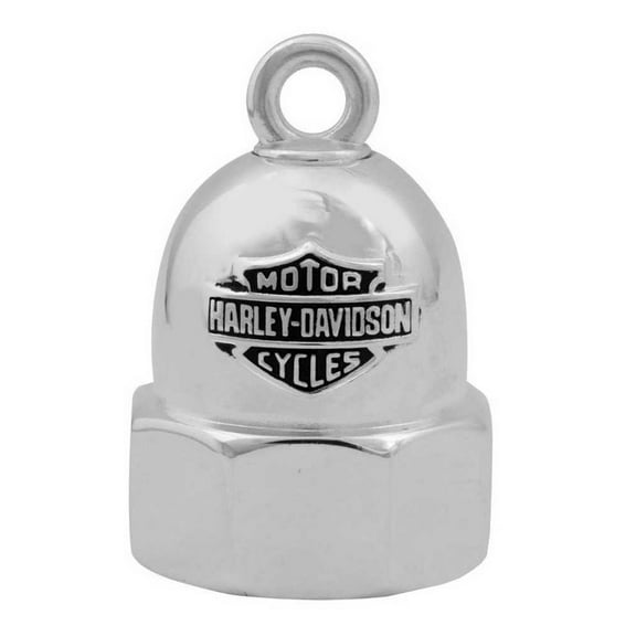 Bolt With Bar & Shield Logo Motorcycle Ride Bell, Silver HRB061, Harley Davidson