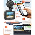 thumbnail image 4 of ROVE R2-4K PRO Dash Cam, GPS incorporado, cámara de salpicadero WiFi 5G para coches, cámara de salpicadero 2160P UHD 30fps con aplicación, visualización IPS de 2.4 pulgadas, visión nocturna, WDR, gran, 4 of 5