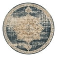 thumbnail image 3 of Unique Loom Chateau Collection Area Rug - Roosevelt (6' 1" Round Dark Blue/Beige), 3 of 7