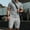 Gray, variant on BLTIBY Men Summer Sets Outfits 2 Piece Waffle Button down Lapel Shirts and Shorts Tracksuits Soft Resort Wear White XL