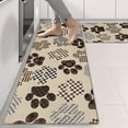 thumbnail image 2 of Kitchen Rugs Sets Of 2,Paw Print Anti Fatigue Kitchen Mat Rugs Non Slip Washable,Decorative Kitchen Floor Mats for Kitchen,Sink,Laundry,17"X47", 2 of 5