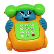 Blue Face and Hands Children's Musical Toy Telephone