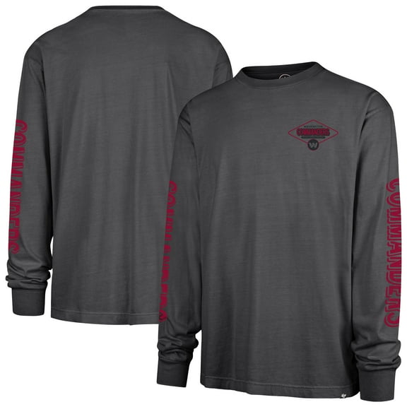 Men's '47 Black Washington Commanders Cairn Ravine Foundation Long Sleeve T-Shirt