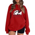 thumbnail image 1 of Gibobby Sudadera de mujer Sudadera sin Botones Sudadera para Mujer(Rojo,M), 1 of 3