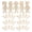 Beige, variant on WEUVEB Wooden People Cutouts for DIY Crafts Sturdy and Reliable Unfinished Wood Decorations Beige 100pcs