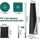 thumbnail image 3 of Parasol Cover for Parasol, 210D Oxford Fabric Outdoor Protective Tarpaulin, Waterproof Anti-UV Covers190*50*30cm, 3 of 5