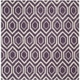 thumbnail image 6 of SAFAVIEH Chatham Graham Geometric Wool Area Rug, Purple/Ivory, 4' x 6', 6 of 10
