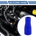 thumbnail image 2 of Unique Bargains 1 Pcs 25-38mm 0.98"-1.5" ID 100mm 3.94" Length 0 Degree Blue Car Silicone Hose Universal, 2 of 7