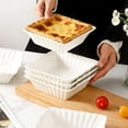 thumbnail image 5 of 6 inch Ceramic Small Baking Dish Set of 8, 14.5oz Square Baking Dish for Oven, Individual Casserole Dishes for Toaster Oven Air Fryer, Mini Square Bakeware Set for Lasagna, Brownies & Reheating, 5 of 6