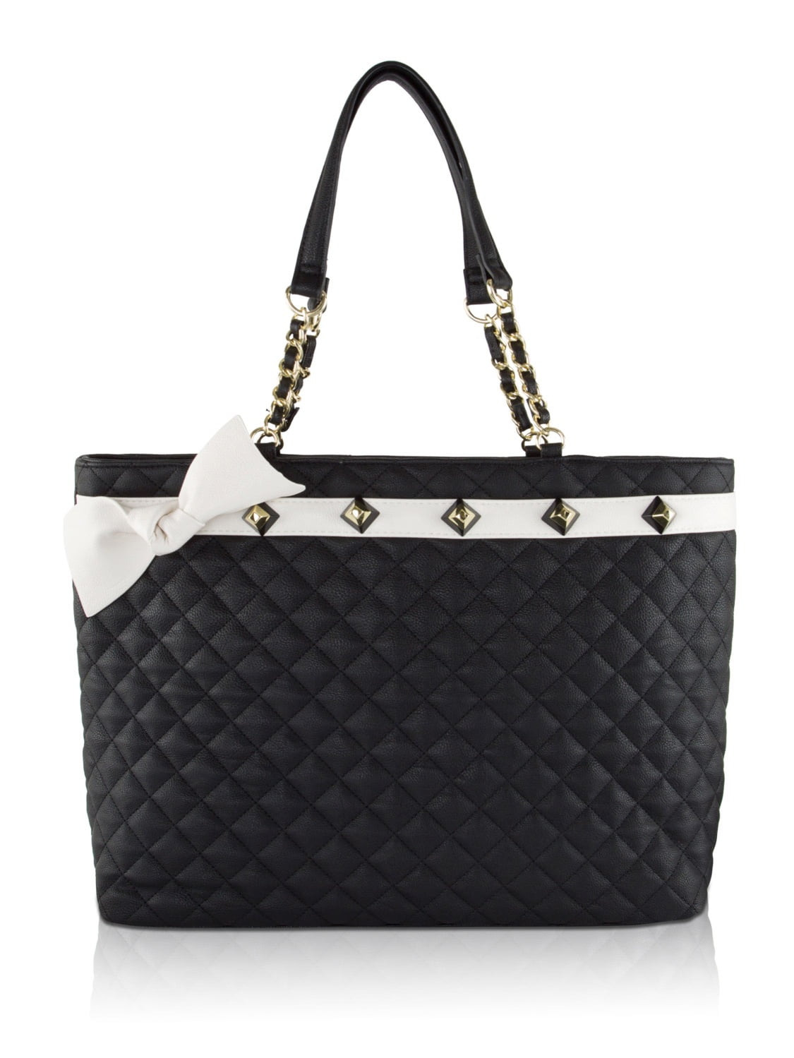 Betsey Johnson Betsey Johnson Quilted Bow Stud Bag in Bag Tote With