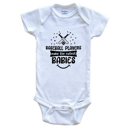 

Baseball Players Make The Cutest Babies Funny Baseball One Piece Baby Bodysuit