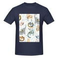 thumbnail image 4 of Bingfone Cute Colorful Animal Men'S Loose Fit Short-Sleeve Pocket T-Shirt, 4 of 7