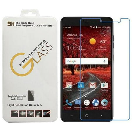 Fire Guard Spark Screen ZTE Zmax One Z719DL, Grand X 4, ZTE Blade Spark Z971, Premium Tempered Glass Screen Protector - Scratch Free Ultra Slim 0.3mm Screen Protector Guard ()