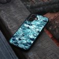 thumbnail image 4 of WIRESTER Shockproof Soft Rubber Cover Case for Apple iPhone 16 Plus 6.7" 2024, Mermaid Scales Blue Wave, 4 of 5