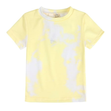 

TOWED22 Toddler Girl Outfits 2Pcs Toddler Baby Girls Kids Ruffled Sleeve Striped Flower T-Shirt Tops +Shorts Pants Summer Outfits Yellow