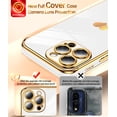 thumbnail image 5 of LeYi For iPhone 16 Pro Case: Soft Cute, Tempered Glass Screen Protector 2 Pcs, White, 5 of 7