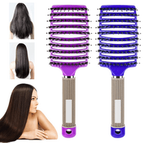 2pcs Magical Detangling Brush for Wet or Dry Hair, Detangler Brush, Fast Drying Styling Massage Hair Brush for Women Men