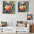 thumbnail image 4 of Designart "Peach Hanging From Branch" Tree Floral Wall Art Print, 4 of 5