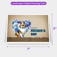 thumbnail image 5 of Collie Proud Dad Happy Father's Day 7x5in Folded Greeting Card Collie Dog Lover Gifts Idea Single Note Card with Envelope - 02008, 5 of 5
