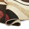 thumbnail image 2 of Home Dynamix Tribeca Slade Contemporary Abstract Area Rug, Brown/Red, 5'2" Round, 2 of 5
