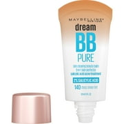 Maybelline Dream Pure BB Cream Skin Perfector 8-in-1 for Deep Skin Tone, 1 fl oz