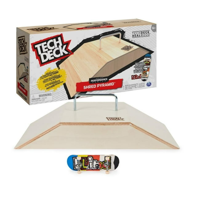 Patineta para Dedos Tech Deck de Madera más Rampa