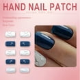 thumbnail image 3 of RAGUPEL 24Pcs Glue on Nails for Women,Hand-Drawn Lines Nails Press Ons Short,Silver Glitter Full Cover Nail Tips,Stick on Nails for Daily Life,Dating and Gatherings,Style1, 3 of 7