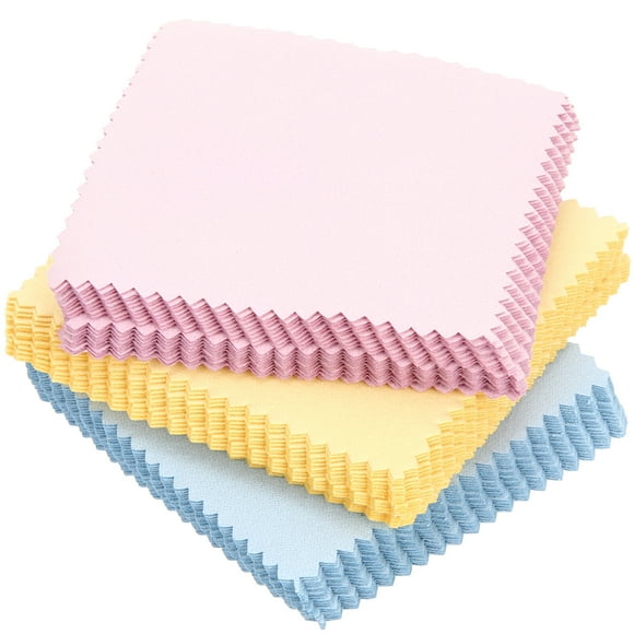 Electronic Product Polishing Cloth Soft Reusable Assorted Color For Cleaning 60pcs
