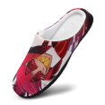 thumbnail image 3 of Hazbin Hotel Alastor Men's Fuzzy Slippers House Open Back Slippers Closed Toe Slippers Winter Cotton Lightweight Anti-slip Rubber Sole Slippers, 3 of 9