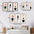 thumbnail image 4 of Designart "Retro Minimalist Moon Harmony Lovely Rhythms IV" Transitional Framed Wall Art Set Of 3 - Gold Abstract Transitional Frame Gallery Wall Set For Home Decor, 4 of 6