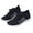 Black, variant on huanledash Women Casual Walking Sneakers Lace Up Soft Shoes Mesh Breathable Shoes Trainers
