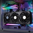 thumbnail image 1 of Universal Vertical GPU Holder PCIe 4.0 X16 Kit Riser ATX Case 5V 3PIN ARGB Video Card Holder Graphics Card Bracket Black, 1 of 4