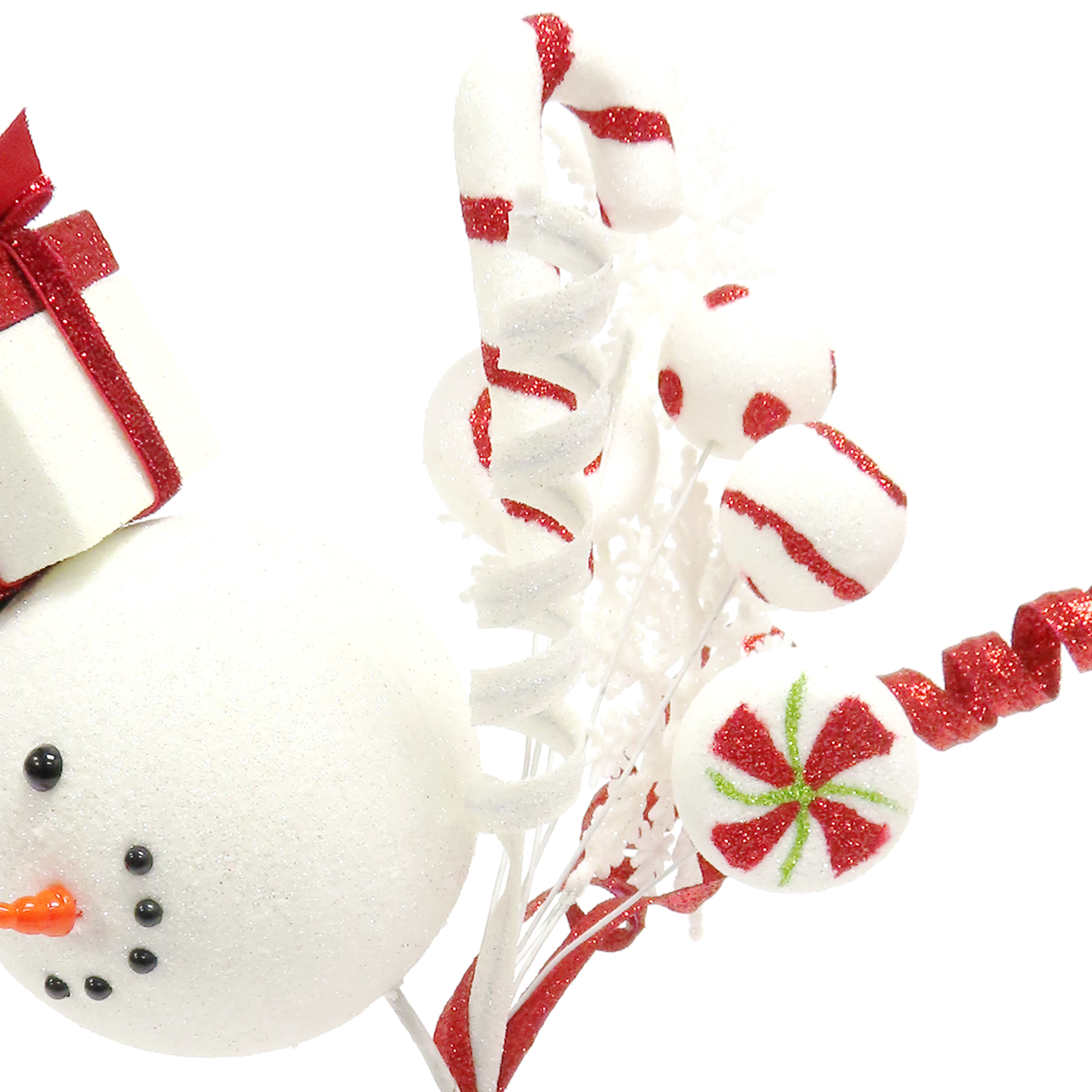 Holiday Time Snowman Candy Tree Topper, 12" - image 4 of 5