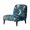 Fantasy Dolphin Print, variant on HELLHERO Dustproof Armless Accent Chair Washable Cover Elastic Bottom Decorations Armless Accent Chair Cover for Living Room, Hummingbird Floral Design