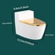 thumbnail image 2 of Fiudx Liquidación de ahorros de verano Cenicero de inodoro montado en la pared con caja de tapa Cenicero de inodoro Caja de almacenamiento decorativa para el baño del hogar, 2 of 2