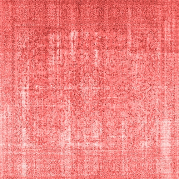 Ahgly Company Indoor Square Persian Red Traditional Area Rugs, 4' Square