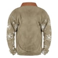 thumbnail image 3 of Sudadera sin capucha para hombre, de invierno, con cuello alto, cremallera, estampado navideño, jersey de manga larga, sudadera con capucha, blusa de poliéster para hombre, 3 of 3