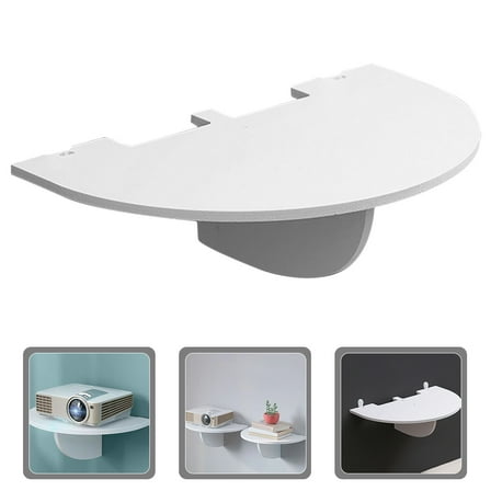 RENACLIPY Wall Mounted Shelves White Wood 1Set