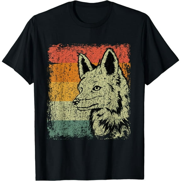 Retro Fox Gift Vintage Fox Unisex T-Shirt for Men Women Kids