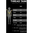 thumbnail image 2 of Thread Tank Smiley Gear Heart Unisex 3/4 Sleeves Baseball Raglan White Black Small, 2 of 3