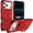 Red, variant on Premium Magnetic Case for iPhone 15, Luxury Slim Hybrid TPU + PC Shockproof Cover with Rotating Metal Ring Stand Elegant Protective Phone Case for iPhone 15, Blue