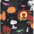 thumbnail image 7 of Peanuts Charlie Brown Spooky Snoopy Women's V-Neck Print Scrub Top, Sizes XS-3XL, 7 of 7