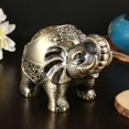 thumbnail image 1 of Lindo Cenicero Creativo con Tapa Cenicero con Forma de Elefante Cenicero de Animales Vintage Adorno de Escritorio, 15 * 10 * 11 cm, 1 of 3