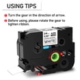 thumbnail image 7 of GREENCYCLE 5PK Compatible for Brother P-touch Black on White 24mm TZ TZe TZe-S251 TZ-S251 TZ-251 TZe-251 Extra Strength Laminated Label Tape, 7 of 7